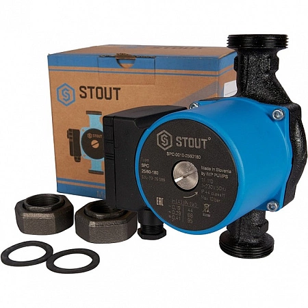 Насос циркуляционный STOUT 25/60-180 SPC-0010-2560180