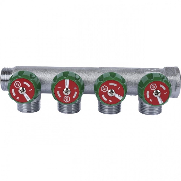 Коллектор регулирующий STOUT 3/4, 4 отвода 3/4 ЕК SMB-6850-343404